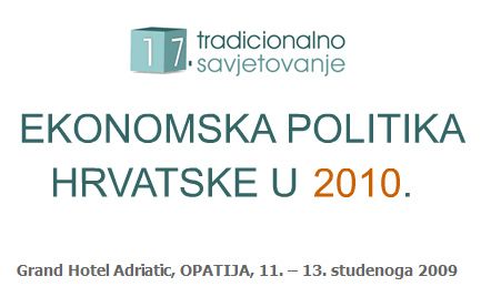 EKONOMSKA POLITIKA HRVATSKE U 2010. @ Opatija