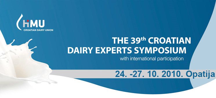 39th  Croatian dairy experts symposium with international participation