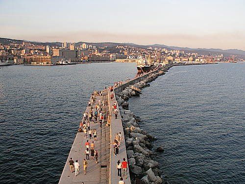 European week of walking at the Rijeka pier