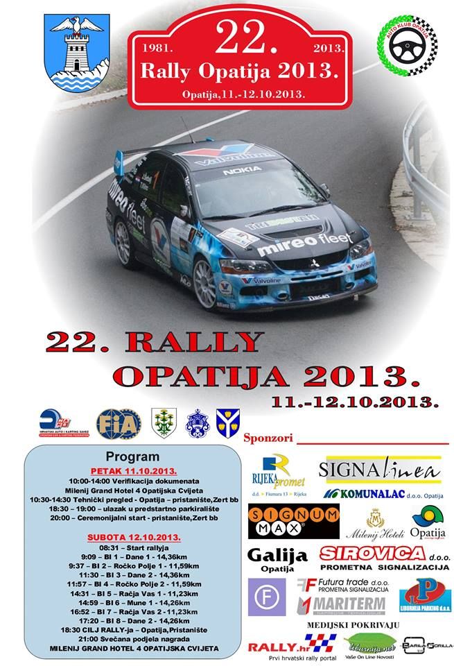 22nd Rally Opatija 2013
