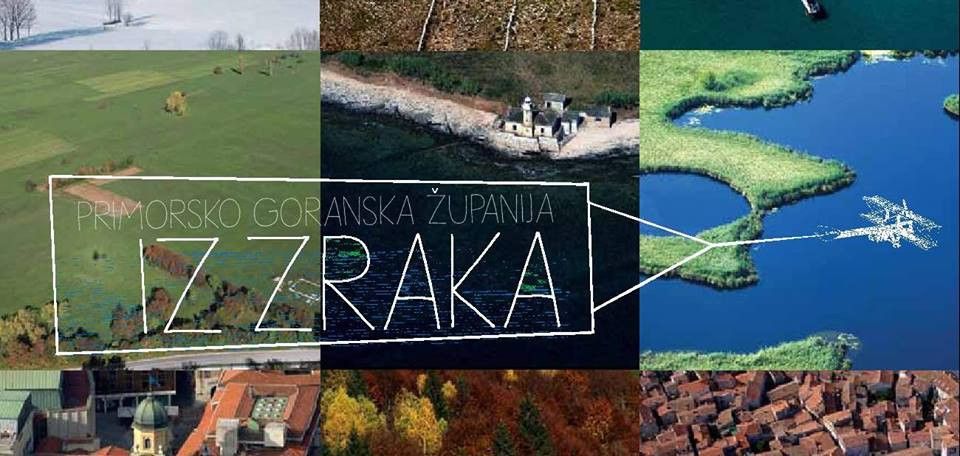 Primorje-Gorski Kotar County from the air