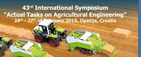 43rd International Symposium: Actual Tasks on Agricultural Engineering